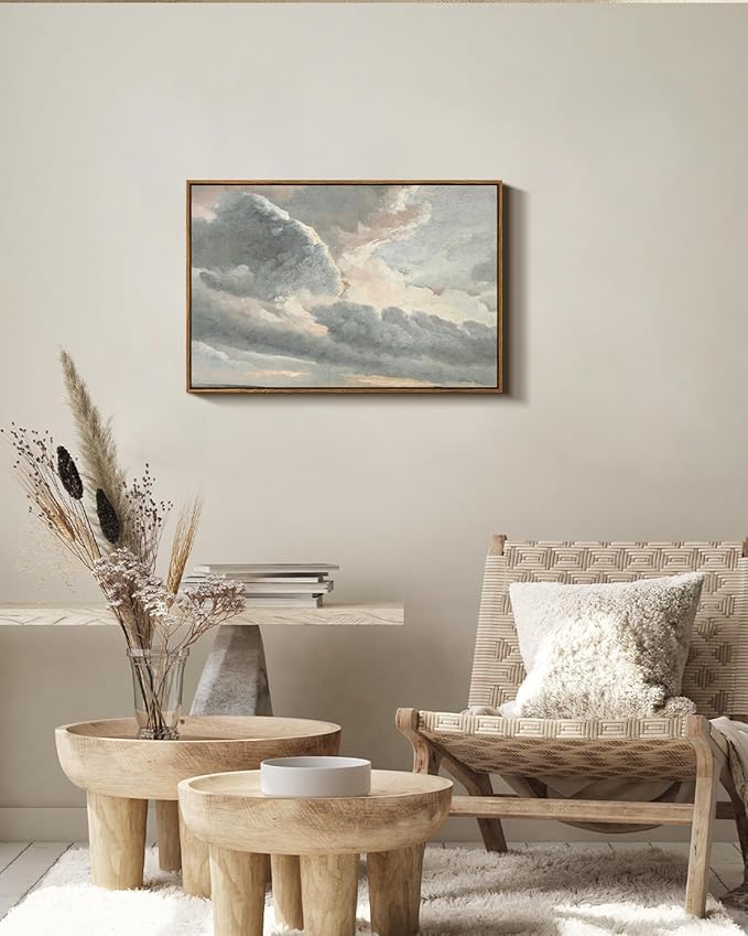InSimSea Framed Canvas Wall Art Vintage Decor, Large Landscape Wall Art - Image 3