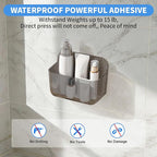 Diesisa 2pc Acrylic Wall Mount Organizer, Adhesive Cabinet Door Organizer - Image 3