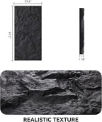 OUZUGIE 4 PCS Faux Stone Wall Panel 47.2’’ x 23.6’’ Interior Exterior Wall - Image 2