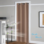 RYB Home Blackout Curtains Thermal Insulating Privacy Temporary Door Curtains - Image 2