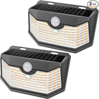 HMCITY 120 LED Outdoor Solar Lights- by LightingUpYourLife