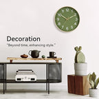 Roymnie Wall Clock Green, Silent Wall Clocks Battery Operated 8 Inch-Modern Non - Image 7