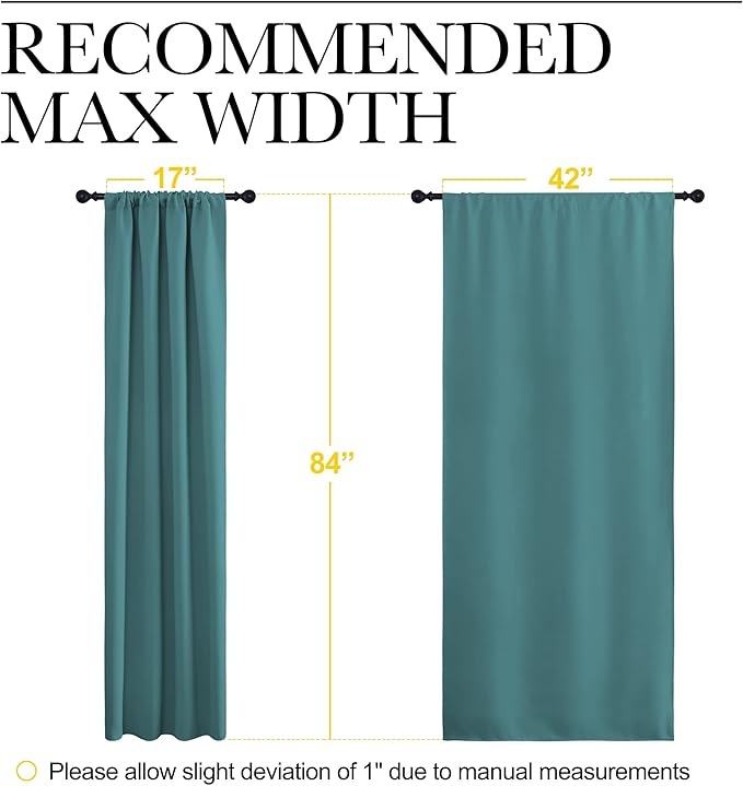 NICETOWN Blackout Curtain for Kitchen Window - Image 7