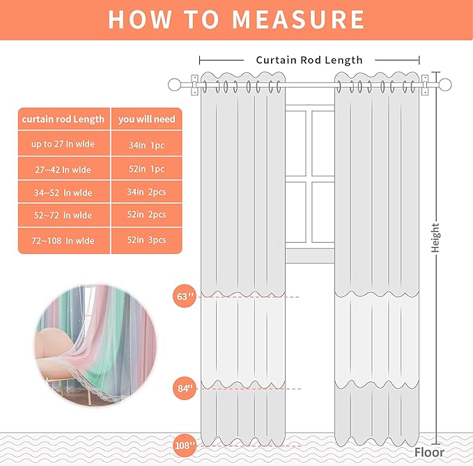 XiDi Pink Grey Girls Curtains for Bedroom, Childs Room Wall Decor Curtain - Image 8