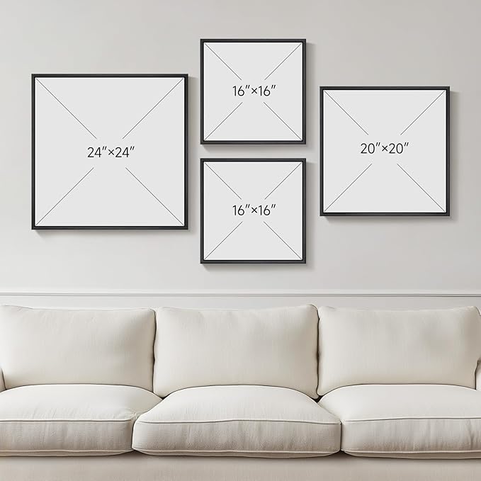 Framed Neutral Abstract Wall Art - Image 3