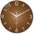 XFM Modern Wall Clock for Living Room Decor 20 Inch Large Brown Analog Wall by XFMWallClock