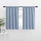 NICETOWN RV Blackout Curtains for Camper Windows, Vintage Blue, Kitchen Curtains by NICETOWN