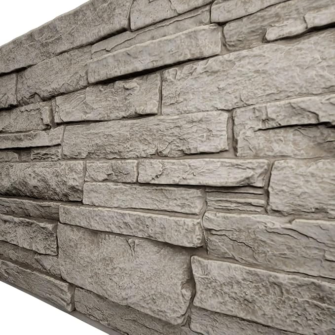 EverStone Acadia Ledge Faux Stone Panel, Desert Sand Color - Image 7