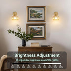 Shenmoyl Vintage Battery Operated Wall Sconce - Image 7
