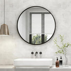 NEWBULIG 36 Inch Round Wall Mirror, Bathroom Mirror - Image 7