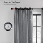 XiDi Blackout Curtains for Bedroom, Bedroom Drapes for Kids, Unicorn Curtains - Image 4