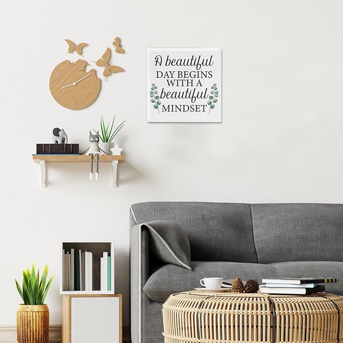 Motivational Eucalyptus Wall Art Decor, Inspirational Green Botanical Pictures - Image 5