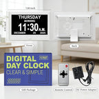 7'' Dementia Clock For Seniors, Large Display Digital Clock - Image 8