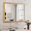 Amorho 40x32 Inch Bathroom Mirror, Wall-Mounted Mirrors Perfect by Amorho