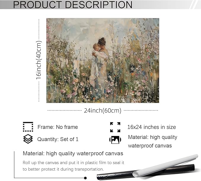 rumlud Nature Flower Poster Vintage Botanical Floral Wall Art Antique - Image 2