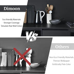 Dimoon 17.7''x393'' Peel and Stick Wallpaper Dark Grey Contact Paper - Image 9