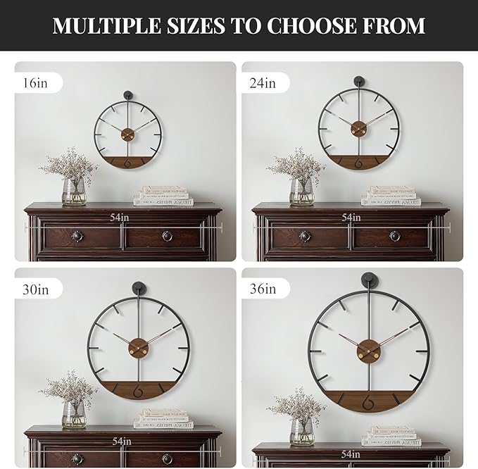 16 Inch Wall Clock, Modern Decorative Clock - Image 6