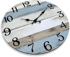 JoFomp 6 Inch Wooden Wall Clocks Battery Operated, Silent Wall Clock Non Ticking - Image 5
