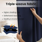 Extra Wide Room Divider Curtains, Living Room Ceiling Track Curtain - Image 4