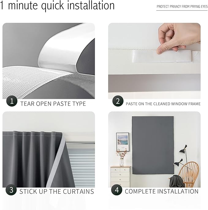 Instant Blackout Window Curtain - Image 4