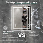 40x30 Inch LED Bathroom Mirror - Image 5
