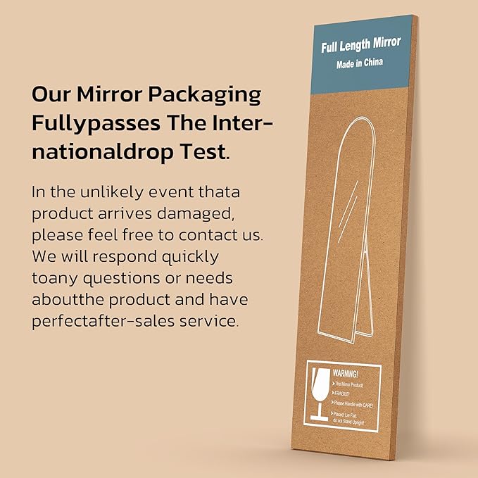 63"x20" Arched Full Length Mirror - Image 7