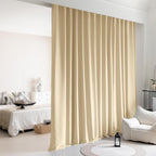 Room Divider Curtains, Back Tab Blackout Ceiling Track Curtains by KNEOQIT