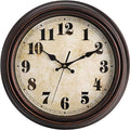 TOPZEA Retro Wall Clock, 12 Inch Silent Non-Ticking Classic Clocks Decorative by TOPZEA