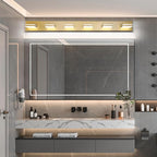 SineRise LED Modern Bathroom Vanity Light Fixtures, Matte Gold Modern Acrylic - Image 9