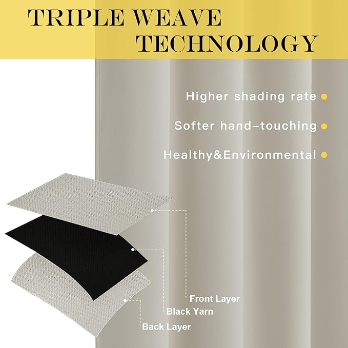 NICETOWN Blackout Curtain for Patio Sliding Door - Image 2