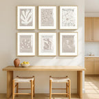 Framed Neutral Abstract Wall Art, 6 Piece Modern Matisse Prints Artwork - Image 5