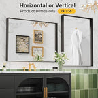 36"x 24" Black Bathroom Mirrors - Image 6