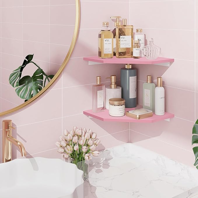 Homode Corner Floating Shelves, Corner Wall Shelf - Image 5