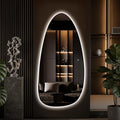 Led Full Body Mirror, Frameless Hanging Dressing Mirrors by TheiaMo