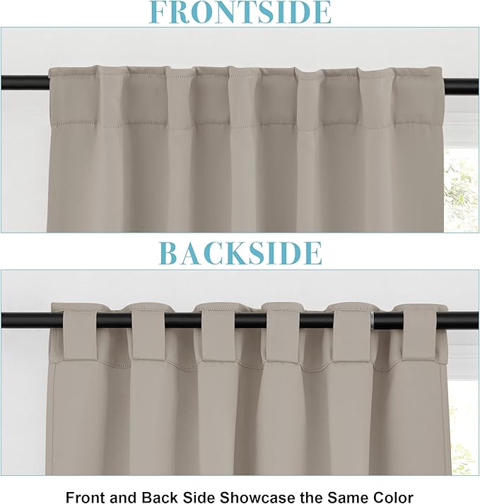 RYB HOME Bathroom Curtains Blackout - Image 3