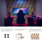 12Pack Acoustic Panels, Self-Adhesive Sound Proof Panels - Image 4