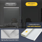 Motorized Smart Blinds With Remote, Grasscloth Fabric Roller Shades With - Image 2