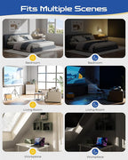 35" W x 72" L 100% Portable Blackout Curtains, Total Darkness No-Drill Black - Image 6