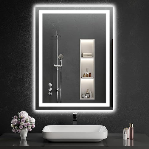 40"x30" LED Bathroom Mirror by WISSMILESHOME