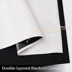 Yakamok 100% Blackout Curtain Panels 96 inches Cold and Light Blocking Drapes - Image 4