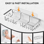 Shower Caddy, 5 Pack Shower Shelves - Image 6