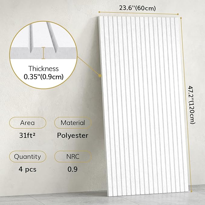 TONOR Large Acoustic Wall Panels, Peel and Stick Wall Panels - Image 2