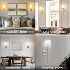 KARTOOSH Battery Operated Wall Sconce Set of Two, Wireless Rechargeable Wall - Image 8