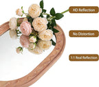 Entryway Small Mirrors for Wall, 16 x 12 Inch Bathroom Wood Mirror - Image 4