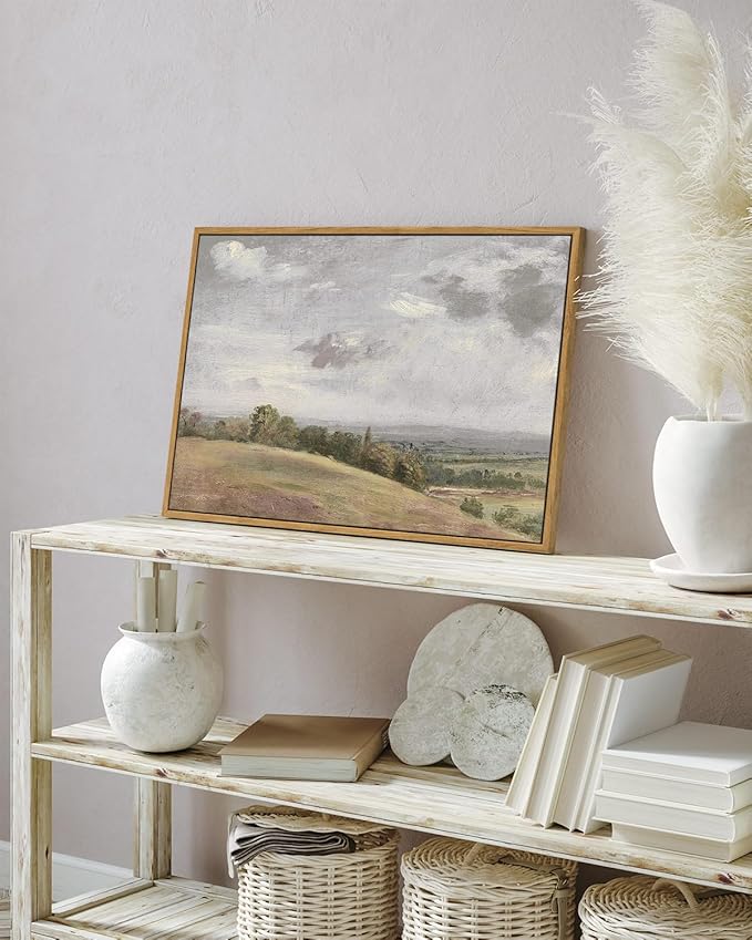 InSimSea Framed Canvas Wall Art Vintage Decor, Large Farmhouse Nature Scenery - Image 3