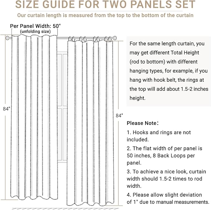 100% Blackout Shield Olive Green Linen Blackout Curtains - Image 7