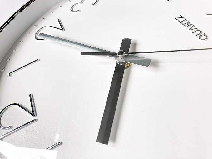 Tosnail 12 Inches Round Silent Non Ticking Quartz Wall Clock - Image 3