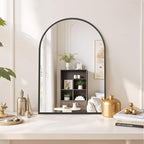 Arched Wall Mirror 30x20 Inch Black Bathroom Vanity Mirror - Image 6
