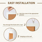 2-Pack Double-Sided Cork Board, Picture Display Vision Board Kit Corkboards - Image 3