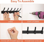 Optish Coat Rack Wall Mount, Coat Hook Wall Mount, Wall Hooks - Image 5
